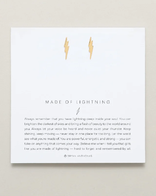 Be the First to Rock the Latest Trends Platinum Necklace Made Of Lightning Earrings