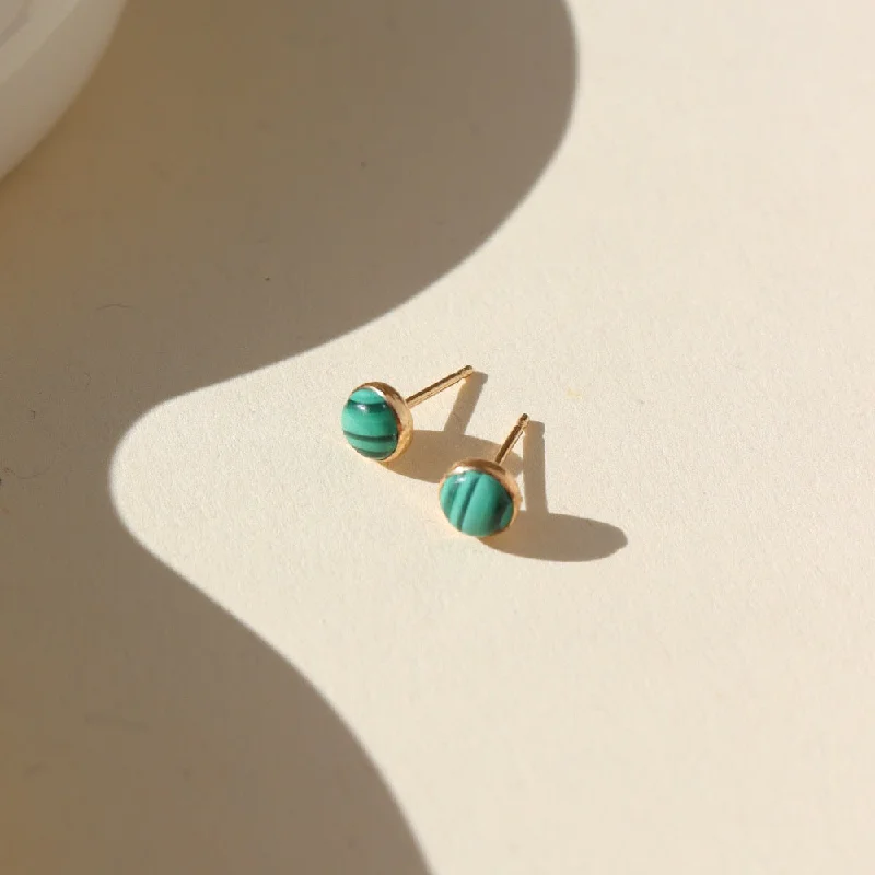 Shop Now, Save Big Bucks Halo Ring Malachite Studs