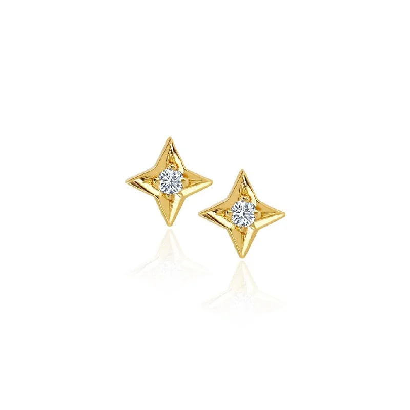 New Arrivals on Discount Vintage Locket Four Point Star Studs