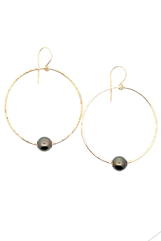 Limited - Time Offer Opal Earrings Tahitian Momi Hoops