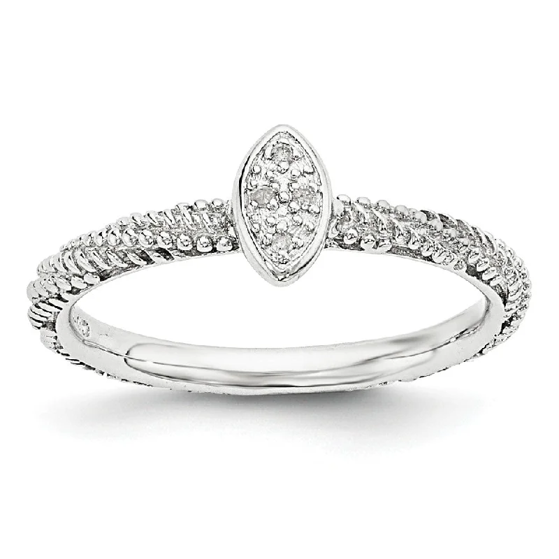 Shop Comfortably at Home Classic Diamond Ring Rhodium Plated Sterling Silver .02 Ctw I3 H-I Diamond Stackable Ring Shop Comfortably at Home Classic Diamond Ring Rhodium Plated Sterling Silver .02 Ctw I3 H-I Diamond Stackable Ring