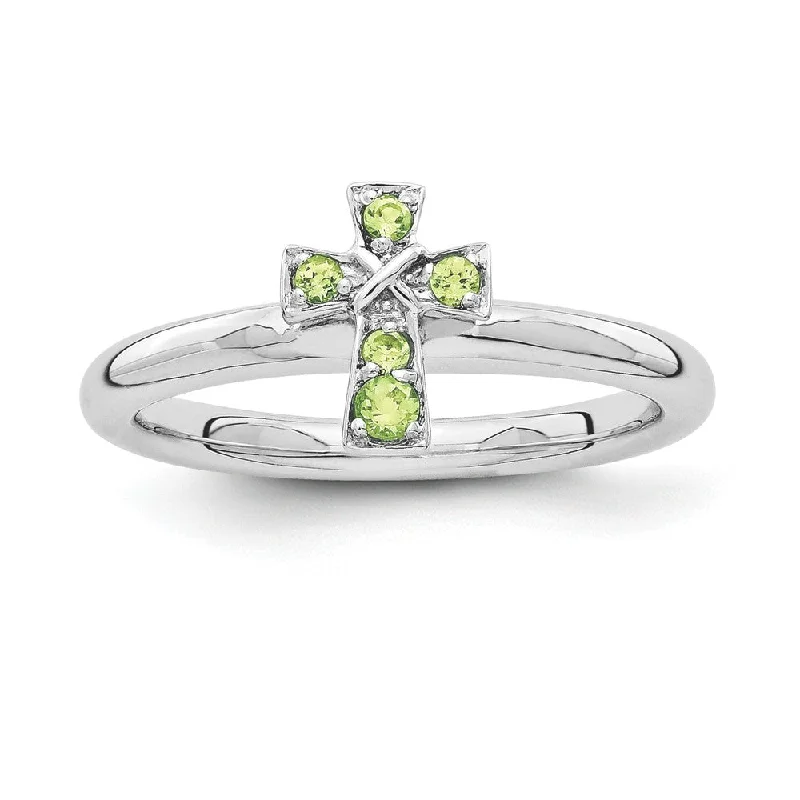New Arrivals on Discount White Gold Necklace Rhodium Plated Sterling Silver Stackable Peridot 9mm Cross Ring New Arrivals on Discount White Gold Necklace Rhodium Plated Sterling Silver Stackable Peridot 9mm Cross Ring