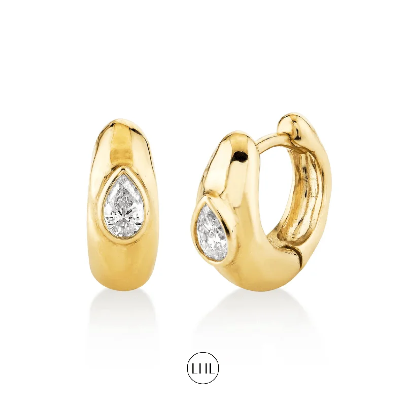 Shop Now, Save Big Bucks Pearl Necklace River Water Drop Diamond Huggies
