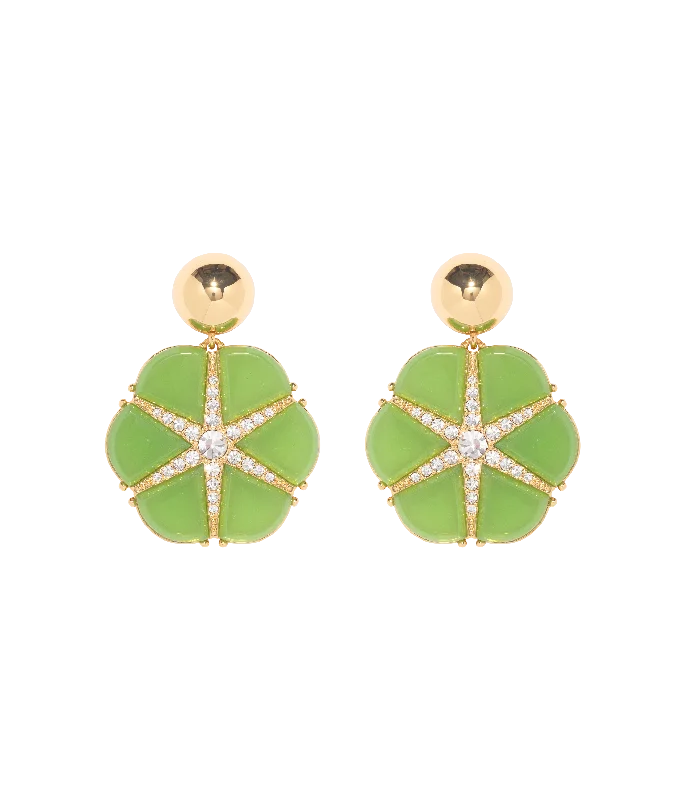 Flash Sale, Grab the Deals Fast Chic Necklace Rosemary Statement Earring in Green
