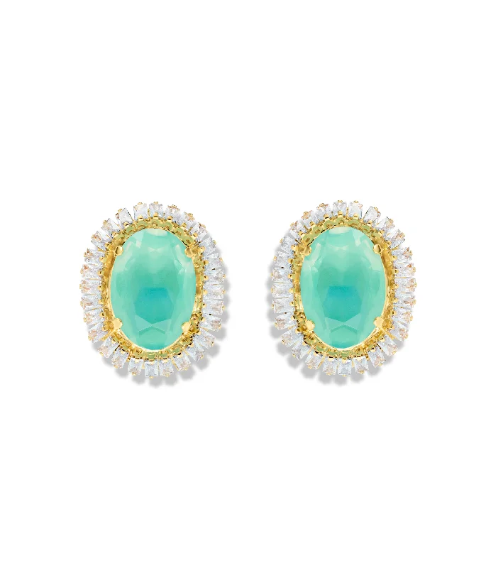 Massive Clearance Sale White Gold Necklace Selene Studs