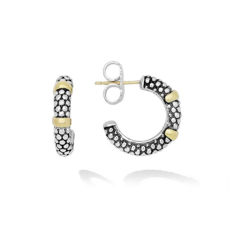 Black Friday - Style Deals All Week Long Sapphire Earrings Signature Caviar Two-Tone Caviar Huggie Earrings Black Friday - Style Deals All Week Long Sapphire Earrings Signature Caviar Two-Tone Caviar Huggie Earrings
