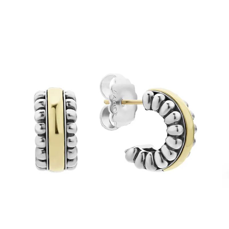 New Arrivals on Discount Solitaire Ring Signature Caviar Two-Tone Flute Huggie Earrings New Arrivals on Discount Solitaire Ring Signature Caviar Two-Tone Flute Huggie Earrings