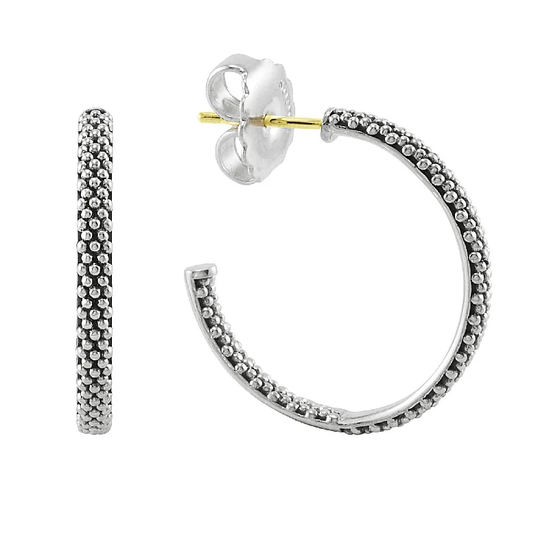 Flash Sale, Grab the Deals Fast Classic Gold Ring Signature Caviar Beaded Hoop Earrings Flash Sale, Grab the Deals Fast Classic Gold Ring Signature Caviar Beaded Hoop Earrings
