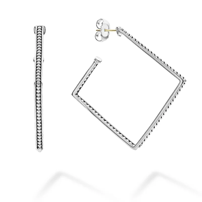 Be the First to Rock the Latest Trends Stackable Jewelry Signature Caviar Square Caviar Hoop Earrings Be the First to Rock the Latest Trends Stackable Jewelry Signature Caviar Square Caviar Hoop Earrings