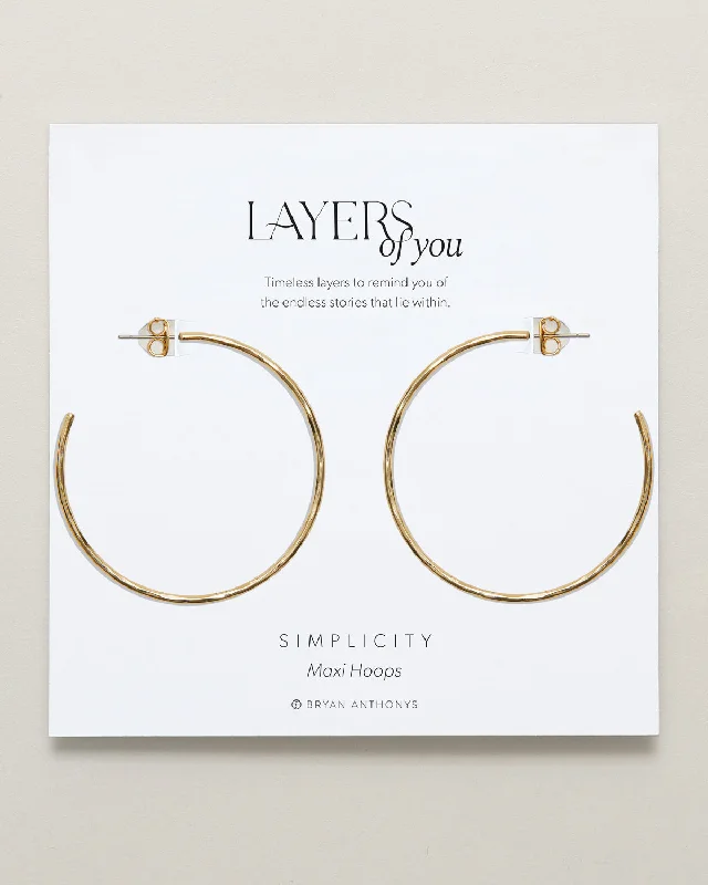 Limited - Edition Collections Now on Sale Wedding Band Simplicity Maxi Hoop Earrings Limited - Edition Collections Now on Sale Wedding Band Simplicity Maxi Hoop Earrings