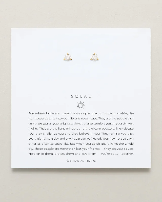 Season - End Clearance Art Deco Necklace Squad Crystal Stud Earrings