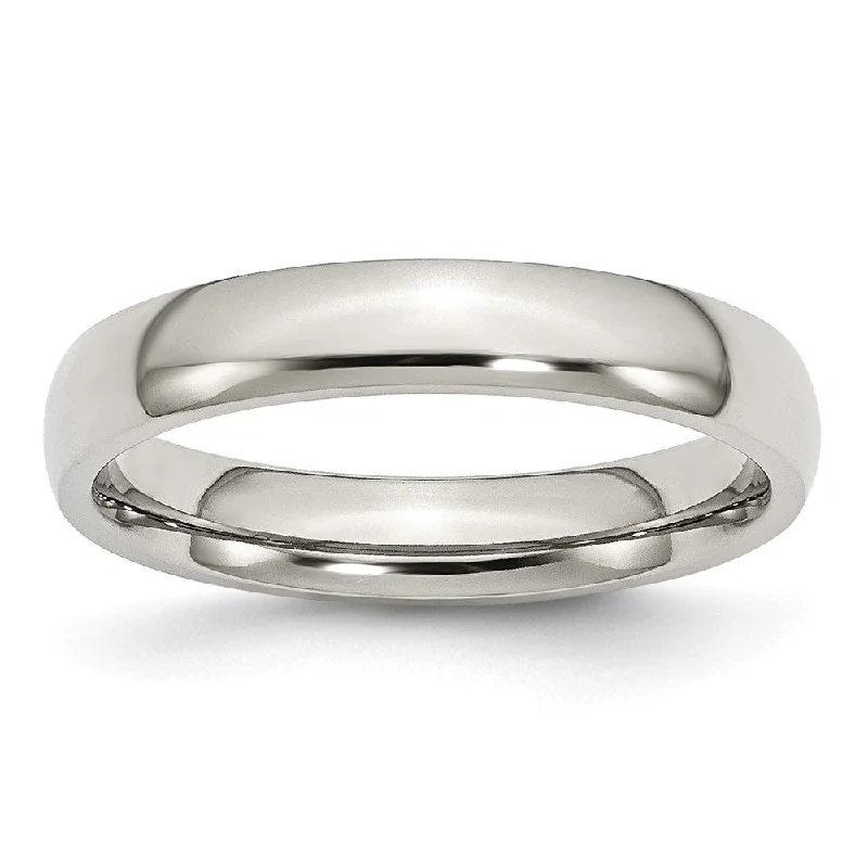 Shop Now, Save Big Bucks Handmade Jewelry Stainless Steel Domed 4mm Polished Comfort Fit Band Shop Now, Save Big Bucks Handmade Jewelry Stainless Steel Domed 4mm Polished Comfort Fit Band