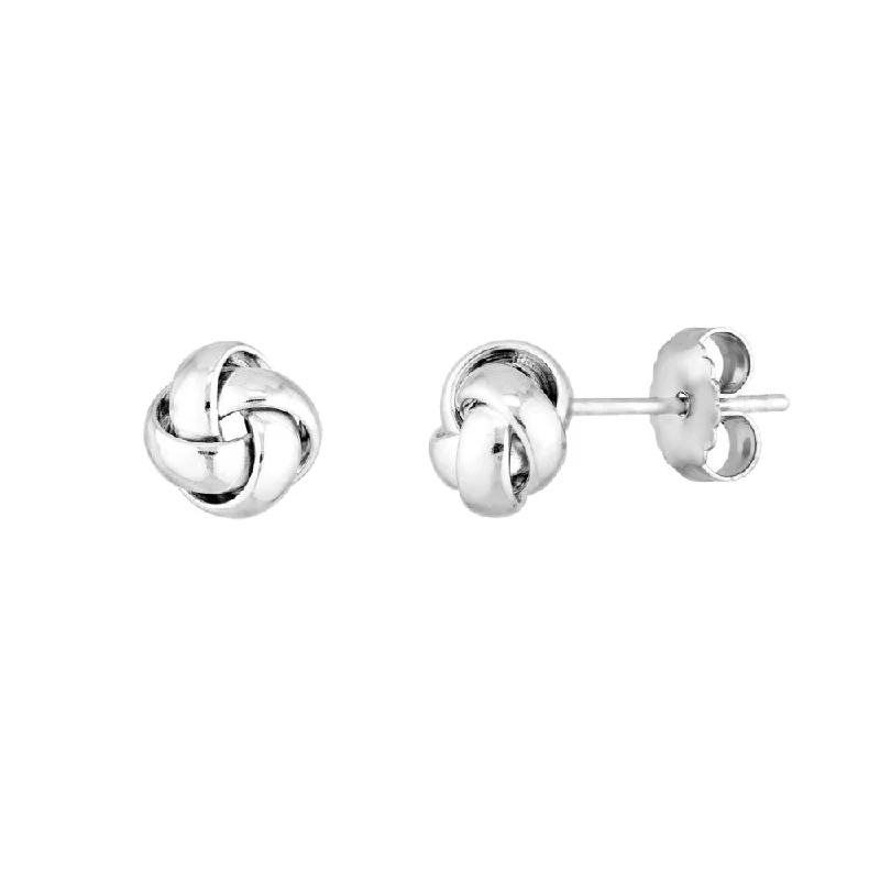 Flash Sale Choker Necklace Sterling Silver Love Knot Stud Earrings