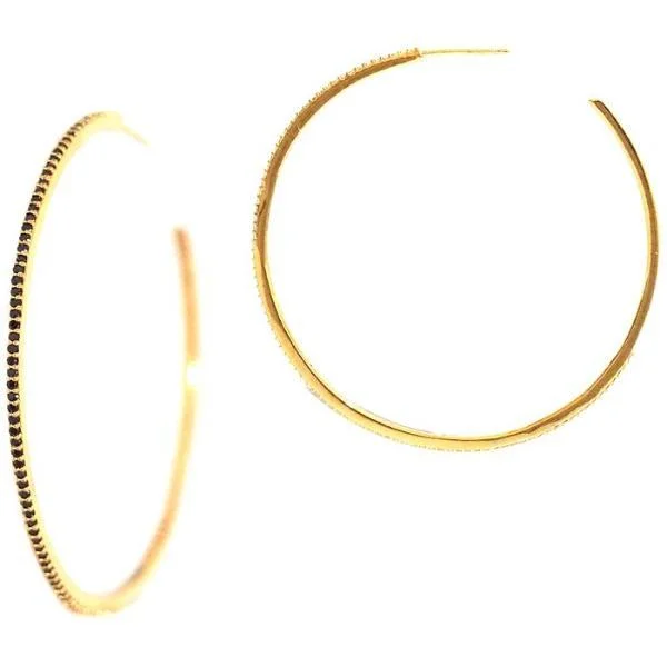 Huge Discounts, Unbeatable Offers Wedding Jewelry TAI Extra Large Pave Hoop