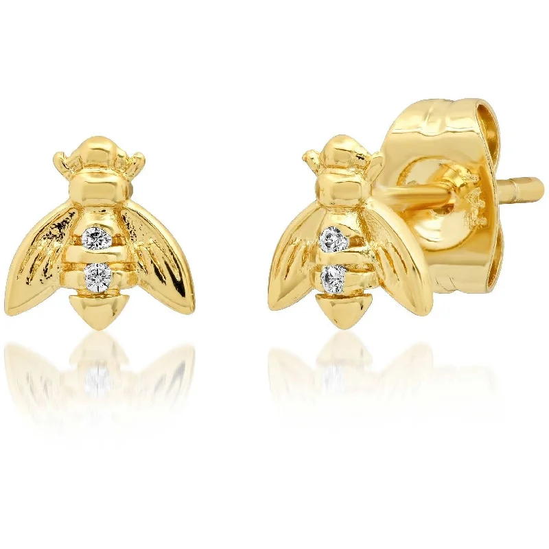Limited Time, Unlimited Deals Gold Cuff Bracelet TAI GOLD MINI BEE STUDS WITH CZ ACCENTS Limited Time, Unlimited Deals Gold Cuff Bracelet TAI GOLD MINI BEE STUDS WITH CZ ACCENTS