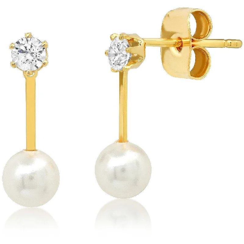 New Arrivals on Discount Layered Necklace TAI GOLD STICK STUD WITH CZ SOLITAIRE AND PEARL ACCENTS New Arrivals on Discount Layered Necklace TAI GOLD STICK STUD WITH CZ SOLITAIRE AND PEARL ACCENTS