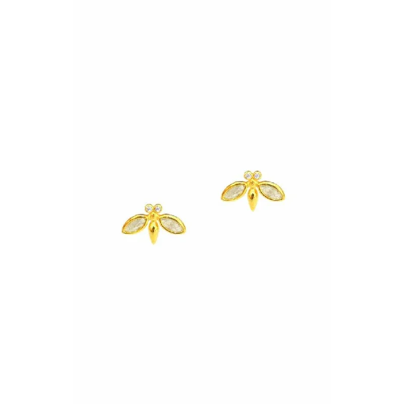 Huge Discounts, Unbeatable Offers Stylish Pendant TAI GOLD VERMEIL BEE STUDS WITH STONE ACCENTS Huge Discounts, Unbeatable Offers Stylish Pendant TAI GOLD VERMEIL BEE STUDS WITH STONE ACCENTS