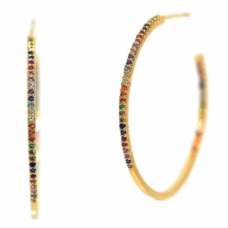 Limited - Edition Collections Now on Sale Fashionable Earrings TAI Large Rainbow Hoop Limited - Edition Collections Now on Sale Fashionable Earrings TAI Large Rainbow Hoop