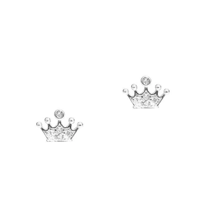 Buy More, Save More Celestial Jewelry TAI PAVE CROWN MINI  STUD EARRINGS