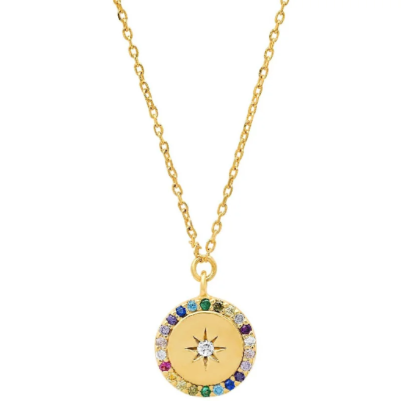Flash Sale Opal Necklace TAI RAINBOW PENDANT WITH STAR CENTER