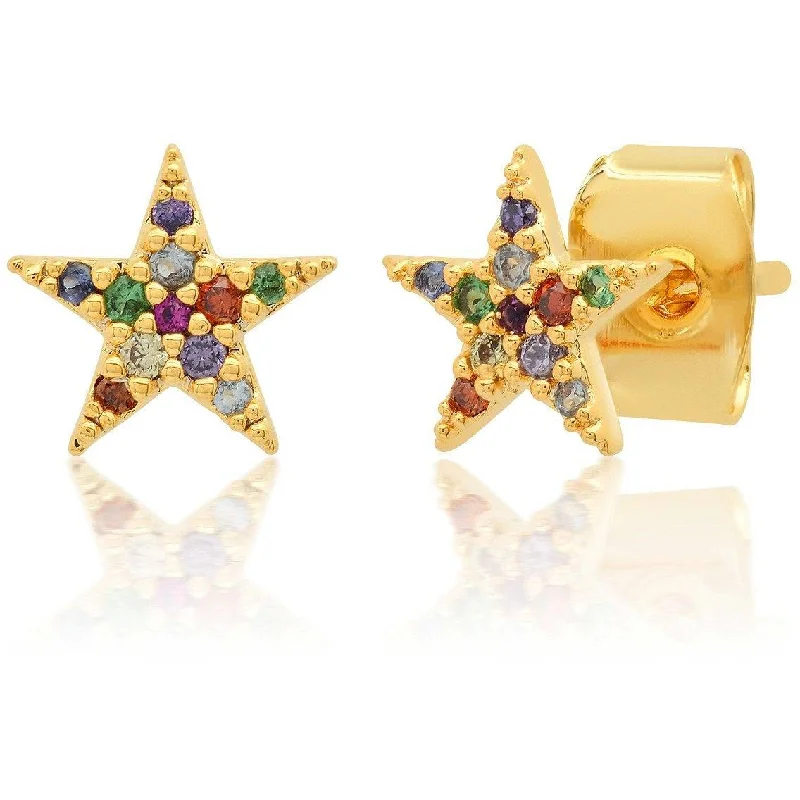 Clearance Sale, Steal Great Bargains Emerald Cut Ring TAI RAINBOW STAR STUDS