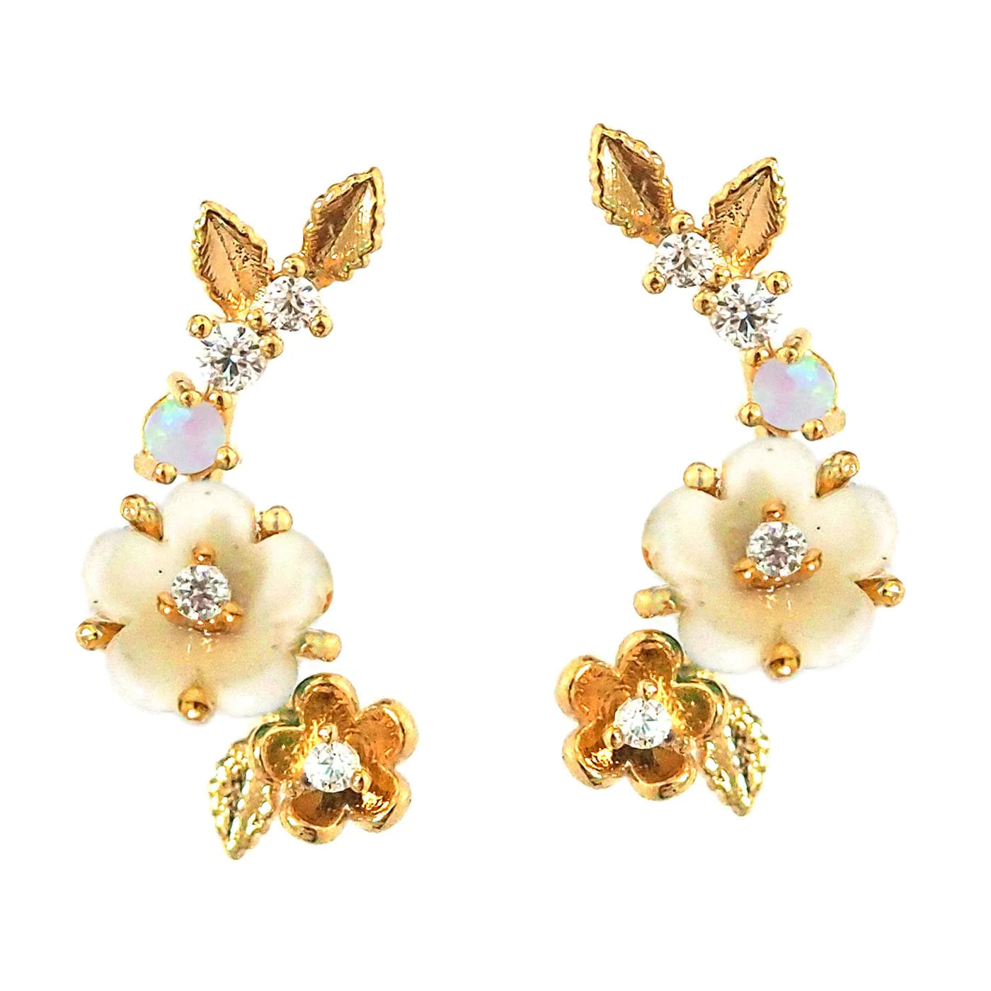 Flash Sale, Grab the Deals Fast Fashion Bangles TAI  Flower Ear Crawlers