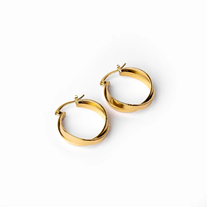 Exclusive Offers for Our Valued Customers Large Hoop Earrings Talia Hoop Earrings 18K Gold Plated - Gold Exclusive Offers for Our Valued Customers Large Hoop Earrings Talia Hoop Earrings 18K Gold Plated - Gold