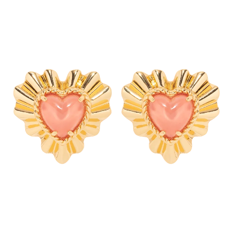 Exclusive Members - Only Sale Emerald Ring Tallen Heart Earrings