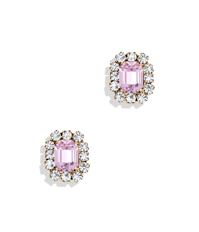 Big Savings, Big Smiles Crystal Bracelet Tati Studs in Light Rose