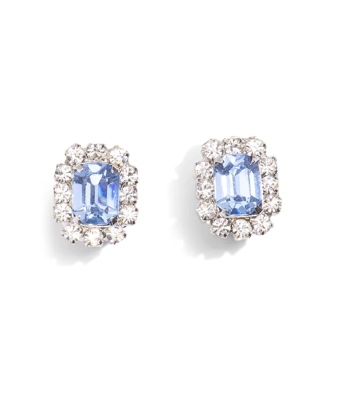 New Arrivals Bold Fashion Jewelry Tati Studs in Light Sapphire