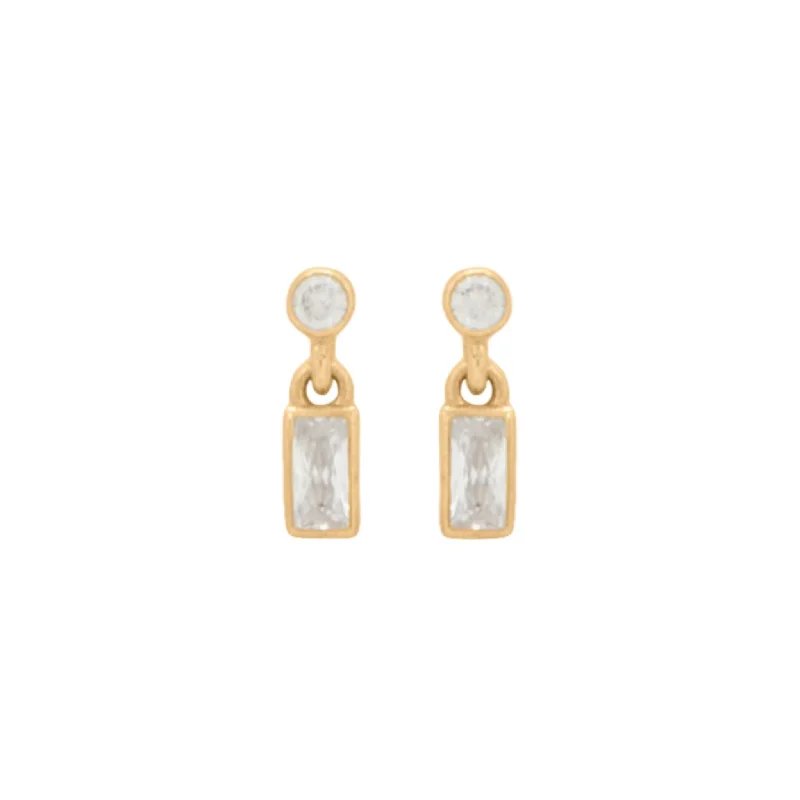 New Arrivals on Discount Birthstone Jewelry Baguette Drop Studs