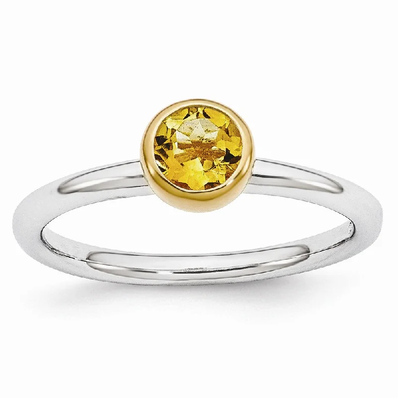 New Arrivals on Discount Black Diamond Ring Two Tone Sterling Silver Stackable 5mm Round Citrine Ring New Arrivals on Discount Black Diamond Ring Two Tone Sterling Silver Stackable 5mm Round Citrine Ring
