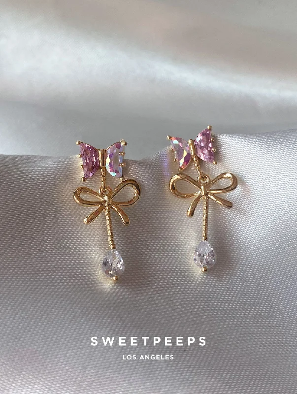 Buy More, Save More Tourmaline Necklace Universe Butterfly Studs