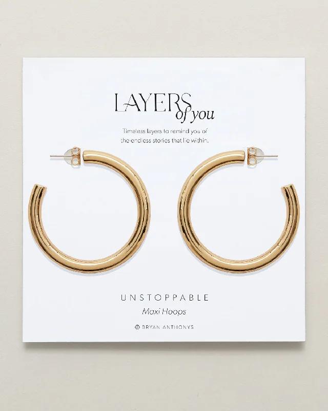 Buy More, Save More Pearl Earrings Unstoppable Maxi Hoop Earrings
