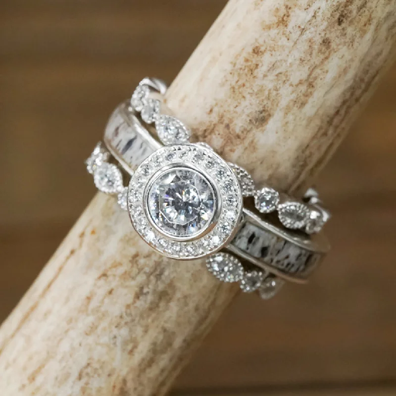 Season - End Clearance Wedding Band The Castle Rock & Vintage Set