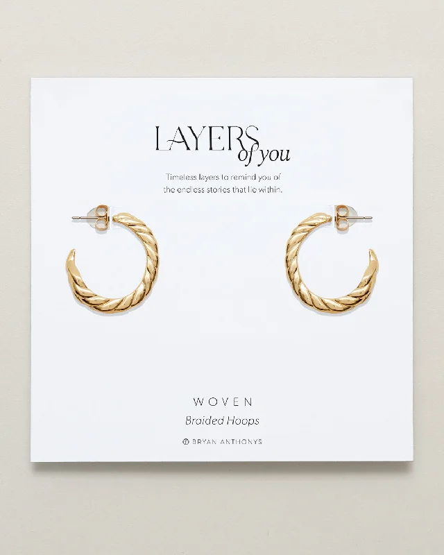 Black Friday - Style Deals All Week Long Black Diamond Ring Woven Braided Hoop Earrings Black Friday - Style Deals All Week Long Black Diamond Ring Woven Braided Hoop Earrings