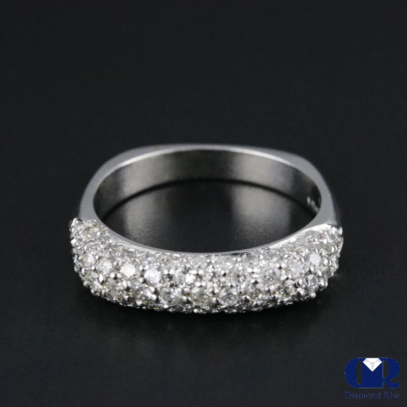 Buy More, Save More Minimalist Bracelet 0.75 Carat Round Cut Diamond Wedding Anniversary Ring In 14K White Gold Buy More, Save More Minimalist Bracelet 0.75 Carat Round Cut Diamond Wedding Anniversary Ring In 14K White Gold