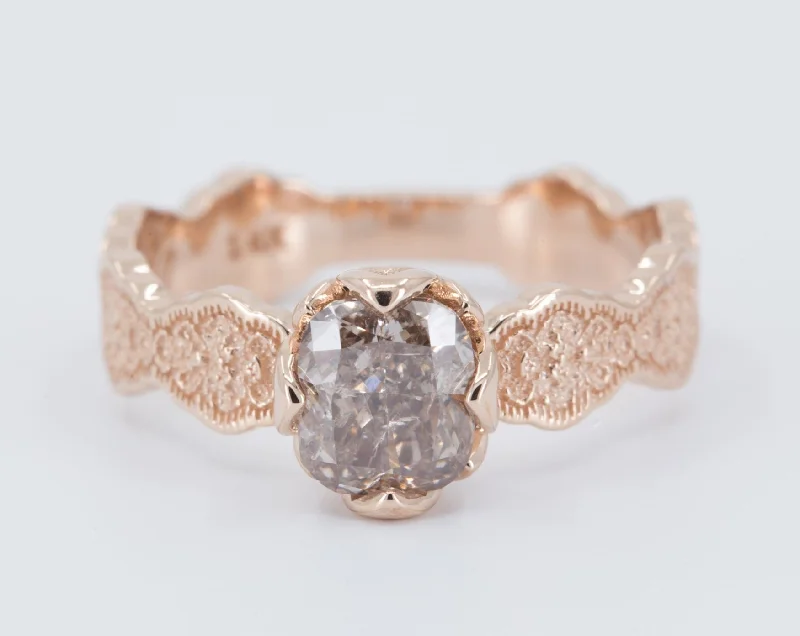 Black Friday - Style Deals All Week Long Silver Bracelet Lace and Floral Engagement Ring - Setting Only Black Friday - Style Deals All Week Long Silver Bracelet Lace and Floral Engagement Ring - Setting Only