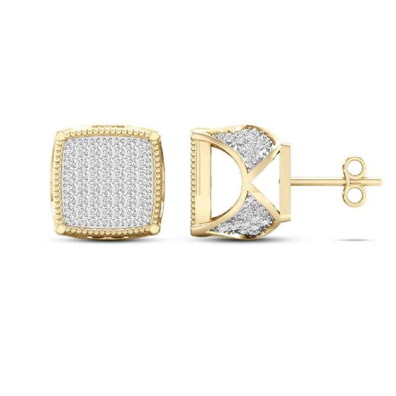 New Arrivals Personalized Locket 10K 0.50CT Diamond Earring