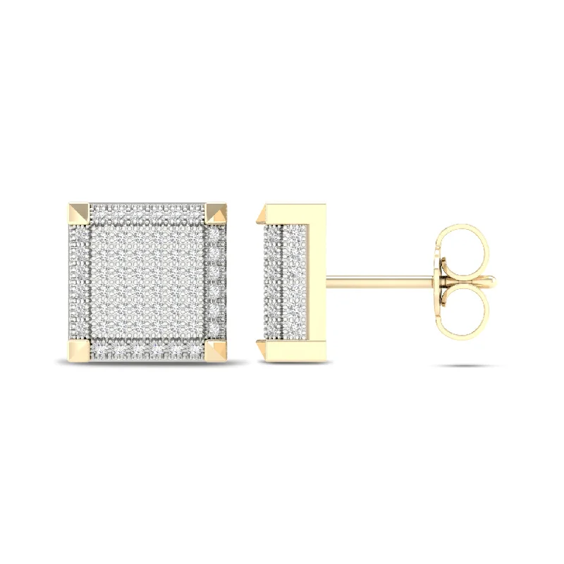 Flash Sale Halo Ring 10K 0.50CT Diamond Earring