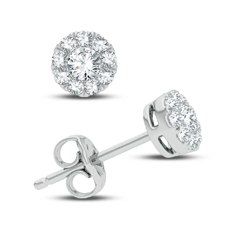 Clearance Sale, Steal Great Bargains Round Cut Ring 10K 0.50ct Diamond Earring