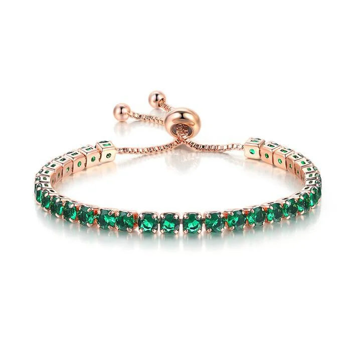 Flash Sale, Grab the Deals Fast Unique Pendant 10k Rose Gold 6 Cttw Created Emerald Round Adjustable Tennis Plated Bracelet Flash Sale, Grab the Deals Fast Unique Pendant 10k Rose Gold 6 Cttw Created Emerald Round Adjustable Tennis Plated Bracelet