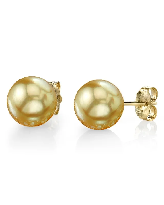 Be the First to Rock the Latest Trends Chain Bracelet Golden South Sea Pearl Stud Earrings, 12.0-13.0mm Be the First to Rock the Latest Trends Chain Bracelet Golden South Sea Pearl Stud Earrings, 12.0-13.0mm