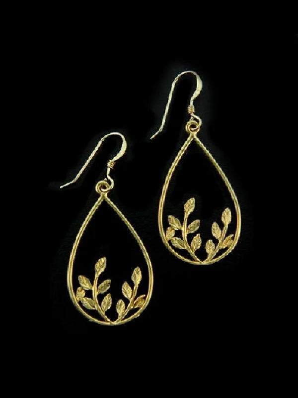 New Arrivals Dainty Ring Botanical Teardrop Dangles