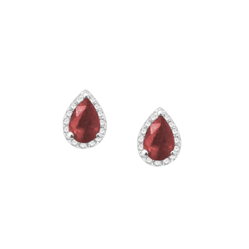 Limited Time, Unlimited Deals Stackable Rings 14K 0.18CT Diamond RUBY Earring