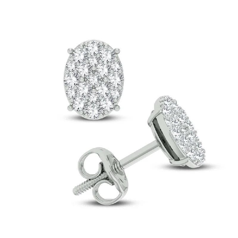 Shop Comfortably at Home Sapphire Ring 14K 0.40CT DIAMOND EARRING