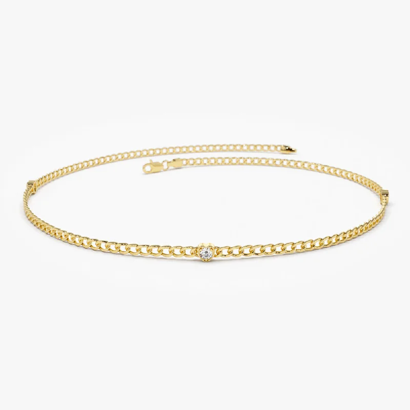 Clearance Sale, Steal Great Bargains Everyday Jewelry 14k 2MM Curb Link Bracelet w/ Heart Shape Solitaire Round Diamonds Clearance Sale, Steal Great Bargains Everyday Jewelry 14k 2MM Curb Link Bracelet w/ Heart Shape Solitaire Round Diamonds