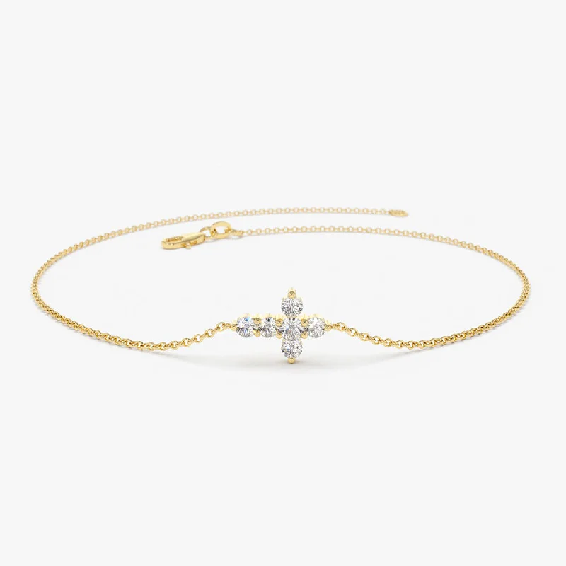 Big Savings, Big Smiles Emerald Ring 14K Gold Diamond Cross Bracelet