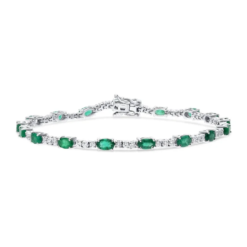 Black Friday - Style Deals All Week Long Classic Diamond Ring 14k Gold Emerald and Diamond Bracelet