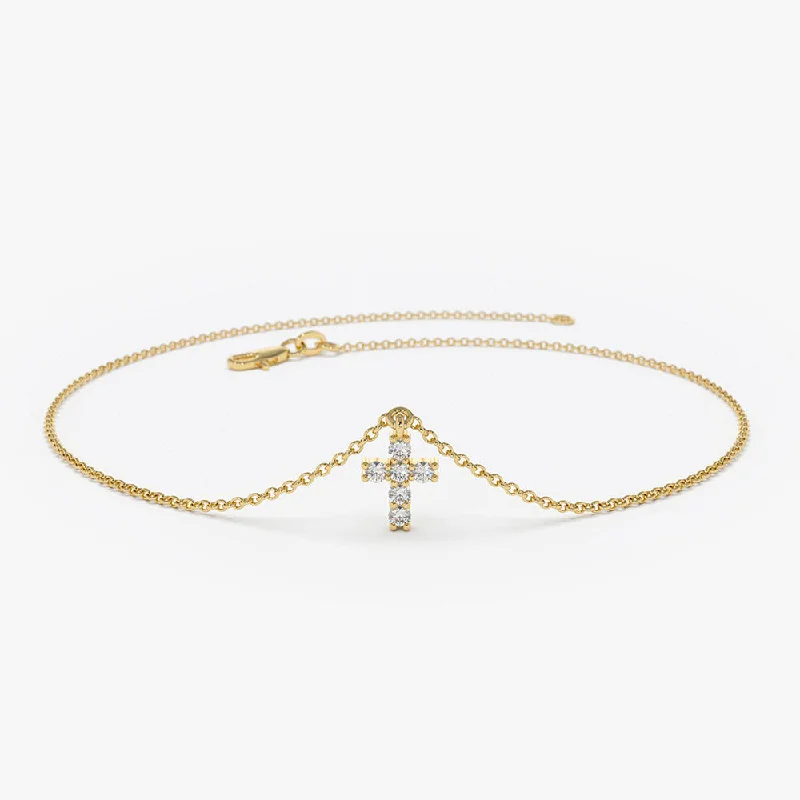 Huge Discounts, Unbeatable Offers Elegant Earrings 14k Gold Tiny Diamond Cross Charm Bracelet Huge Discounts, Unbeatable Offers Elegant Earrings 14k Gold Tiny Diamond Cross Charm Bracelet